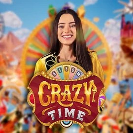 Logo of Crazy Time from Evolution at Fezbet Casino
